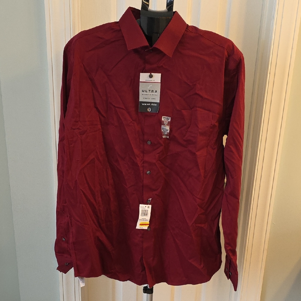 Men's Red Dress Shirt